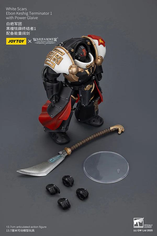 White Scars Ebon Keshig Terminator 1 with Power Glaive