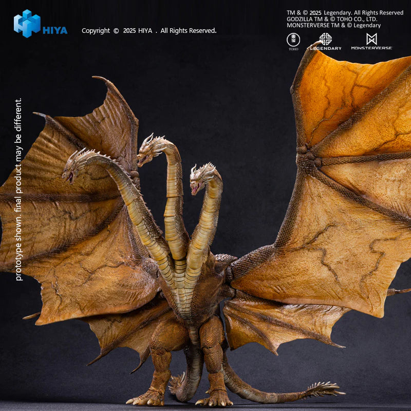 HIYA Exquisite Basic Series: Godzilla King of the Monsters: None Scale 14" Inch King Ghidorah 2.0 Action Figure