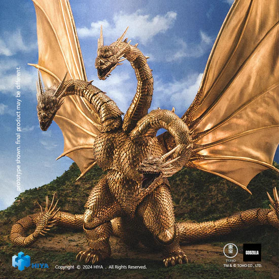 HIYA Exquisite Basic Series: Godzilla vs. King Ghidorah: None Scale 10" Inch King Ghidorah (1991) Action Figure