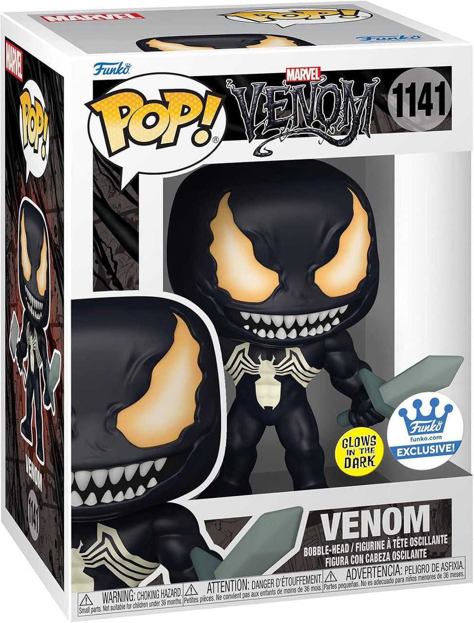 Pop! Marvel Venom (Glows-in-the-Dark) Vinyl Figure