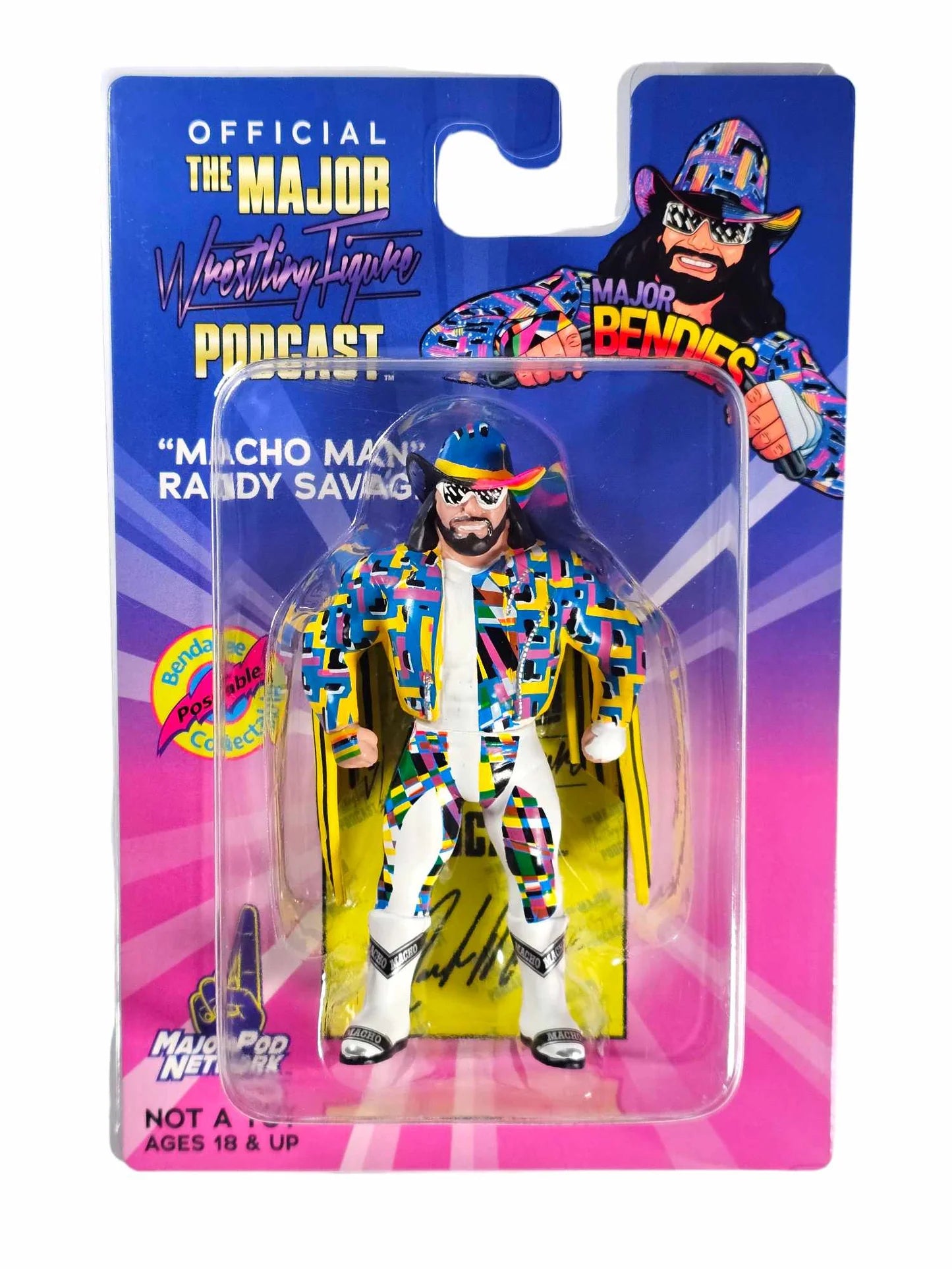 Major Bendies Macho Man Action Figure