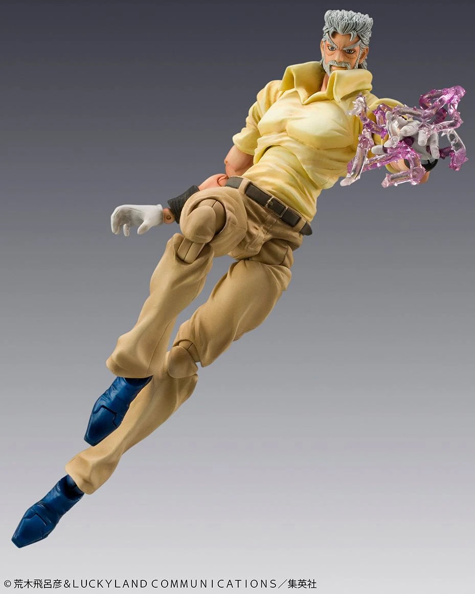 Medicos Super Action Statue: Jojo's Bizarre Adventure Joseph Joestar & Iggy Action Figure