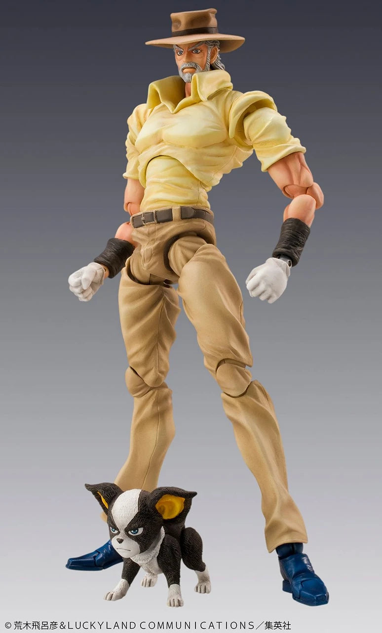 Medicos Super Action Statue: Jojo's Bizarre Adventure Joseph Joestar & Iggy Action Figure
