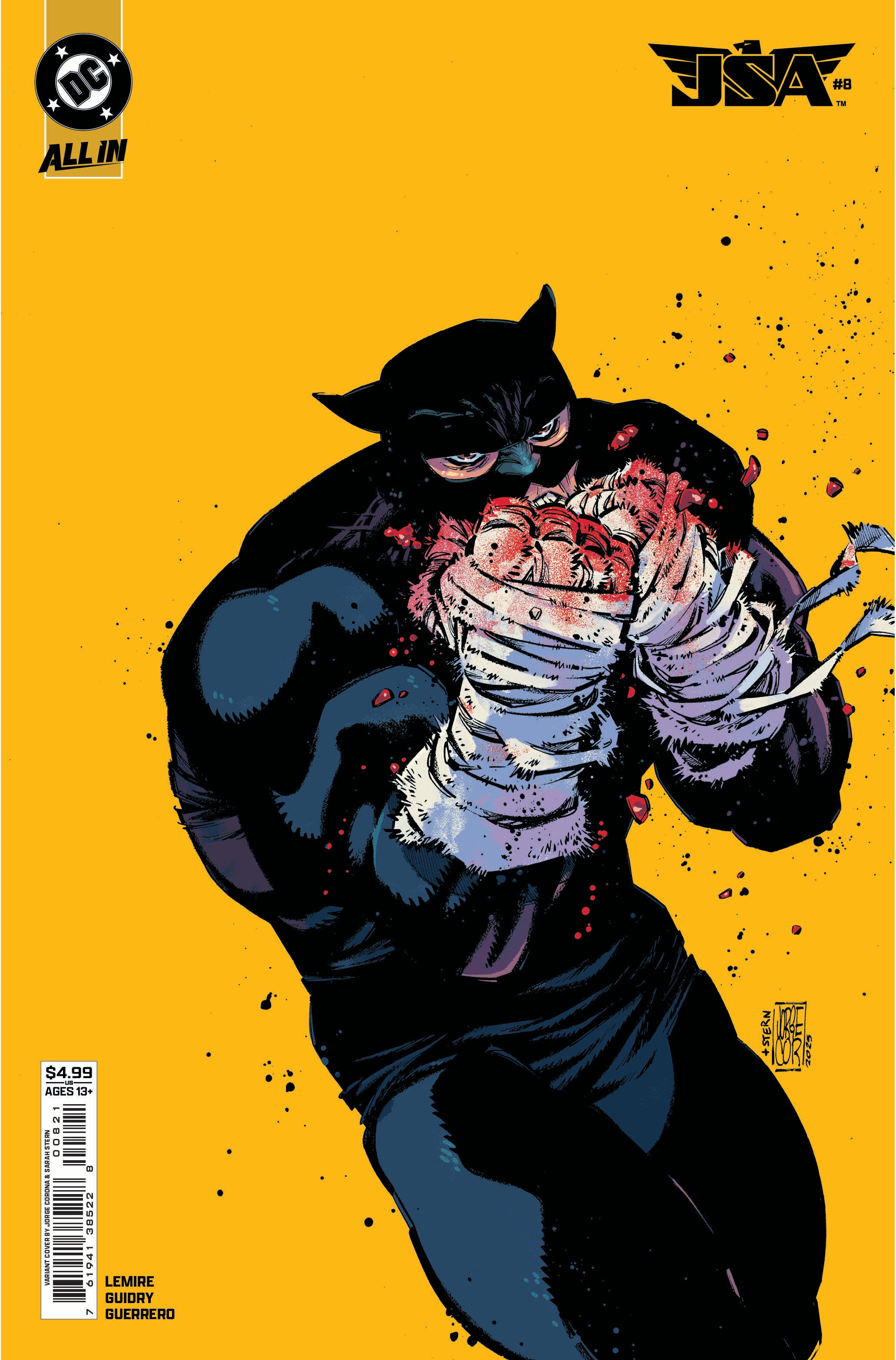 JSA #8 Cover B Jorge Corona Card Stock Variant