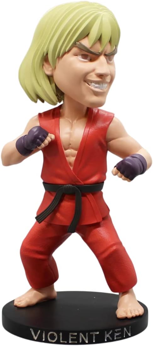 Street Fighter Violent Ken Convention Exclusive Polystone Bobblehead
