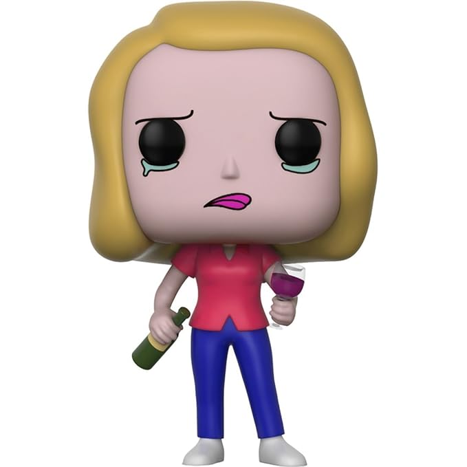 Pop! Animation: Rick & Morty Beth with Wine Glass Vinyl Figure