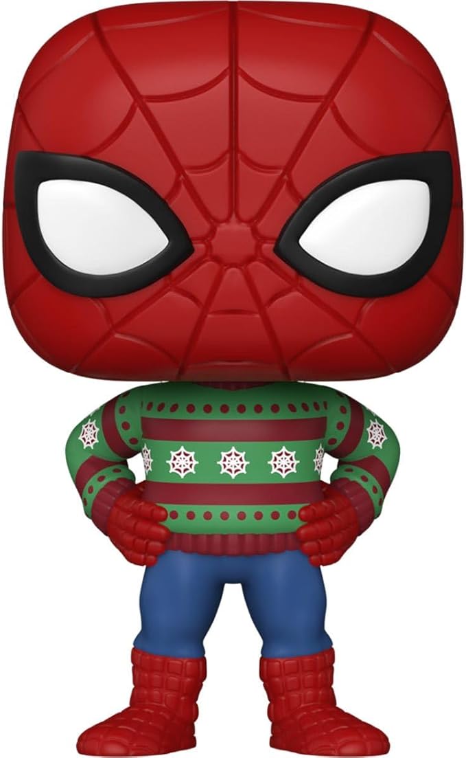 Pop! Marvel Holiday Spider-Man in Ugly Sweater Vinyl Figure