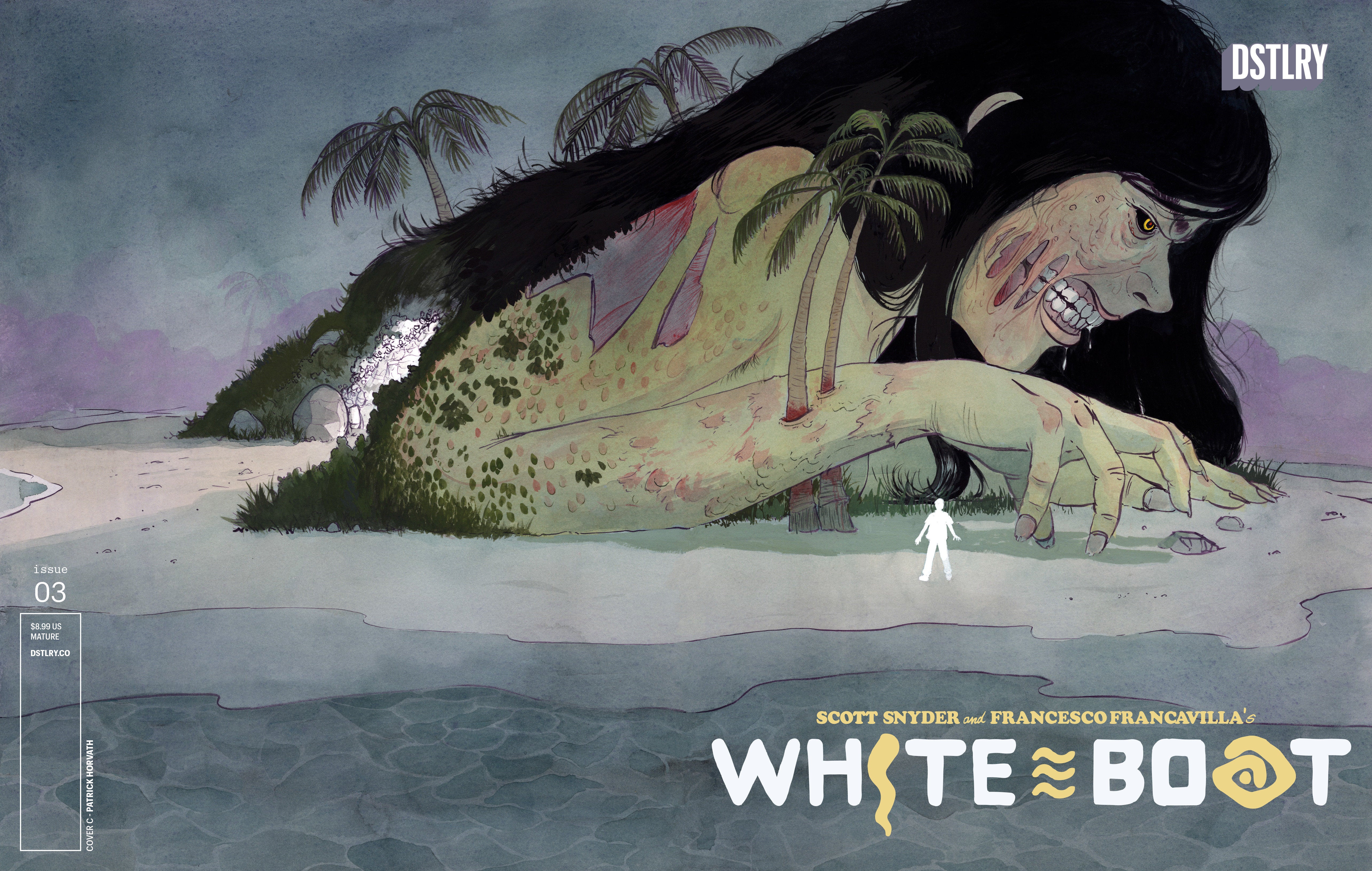 White Boat #3 Cover C Patrick Horvath Inc 1:5 Variant