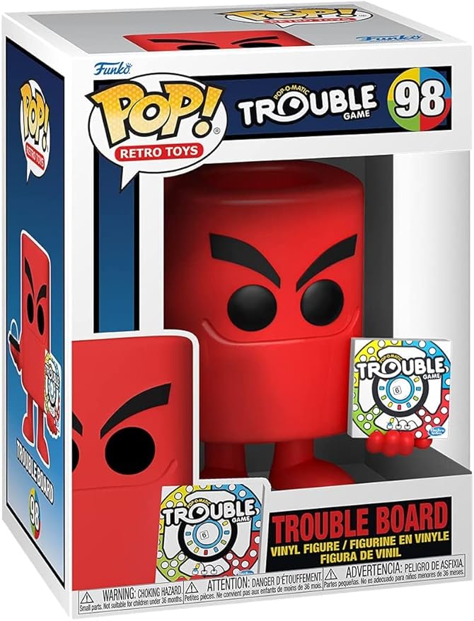 Pop! Retro Toys: Pop-O-Matic Trouble Game Trouble Board Vinyl Figure