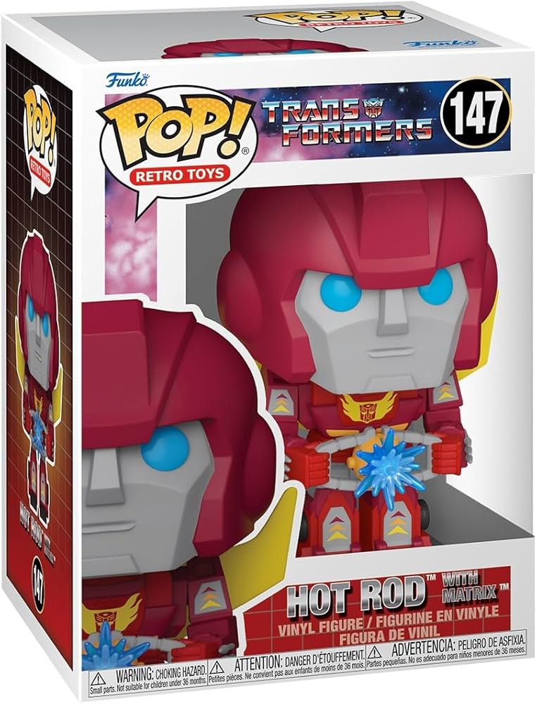 Pop Vinyl Transformers S4 Hot Rod W Matrix Figure