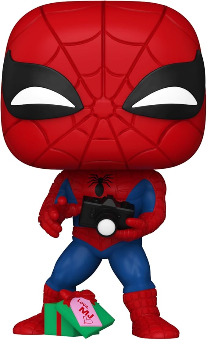 Pop! Marvel Holiday Spider-Man with Open Gift Vinyl Figure