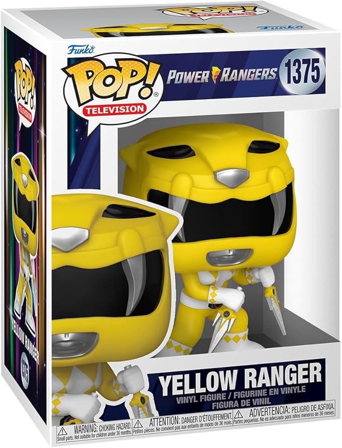 Pop! TV:  Mighty Morphin Power Rangers 30th Anniversary Yellow Ranger Vinyl Figure