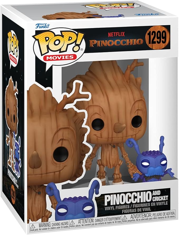 Pop! Movies: Netflix Pinocchio Pinocchio and Cricket Vinyl Figure