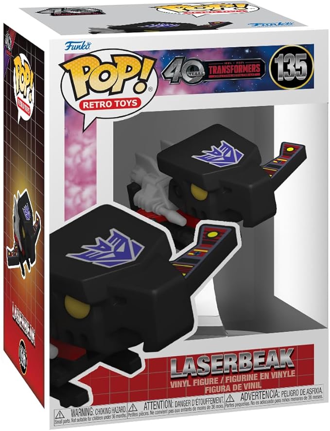 Pop! Retro Toys: Transformers 40th Anniversary Laserbeak Vinyl Figure