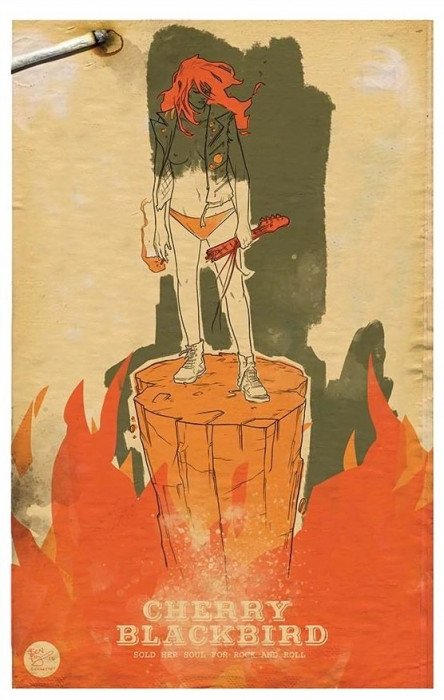 Cherry Blackbird TPB Volume 01 Sold Her Soul for Rock and Roll El Rey Ben Bishop Cover (Mature)