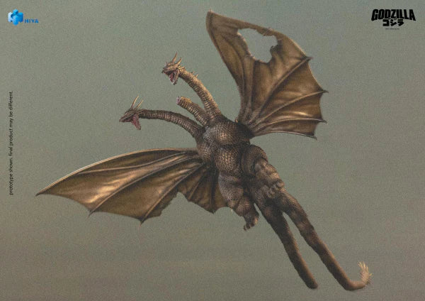 HIYA Exquisite Basic Series: Godzilla vs. King Ghidorah: None Scale 10" Inch King Ghidorah Battle Damaged Ver. (1991) Action Figure