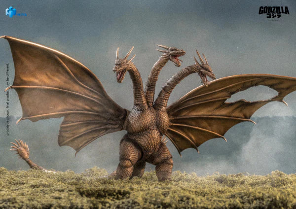 HIYA Exquisite Basic Series: Godzilla vs. King Ghidorah: None Scale 10" Inch King Ghidorah Battle Damaged Ver. (1991) Action Figure