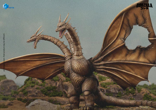 HIYA Exquisite Basic Series: Godzilla vs. King Ghidorah: None Scale 10" Inch King Ghidorah Battle Damaged Ver. (1991) Action Figure