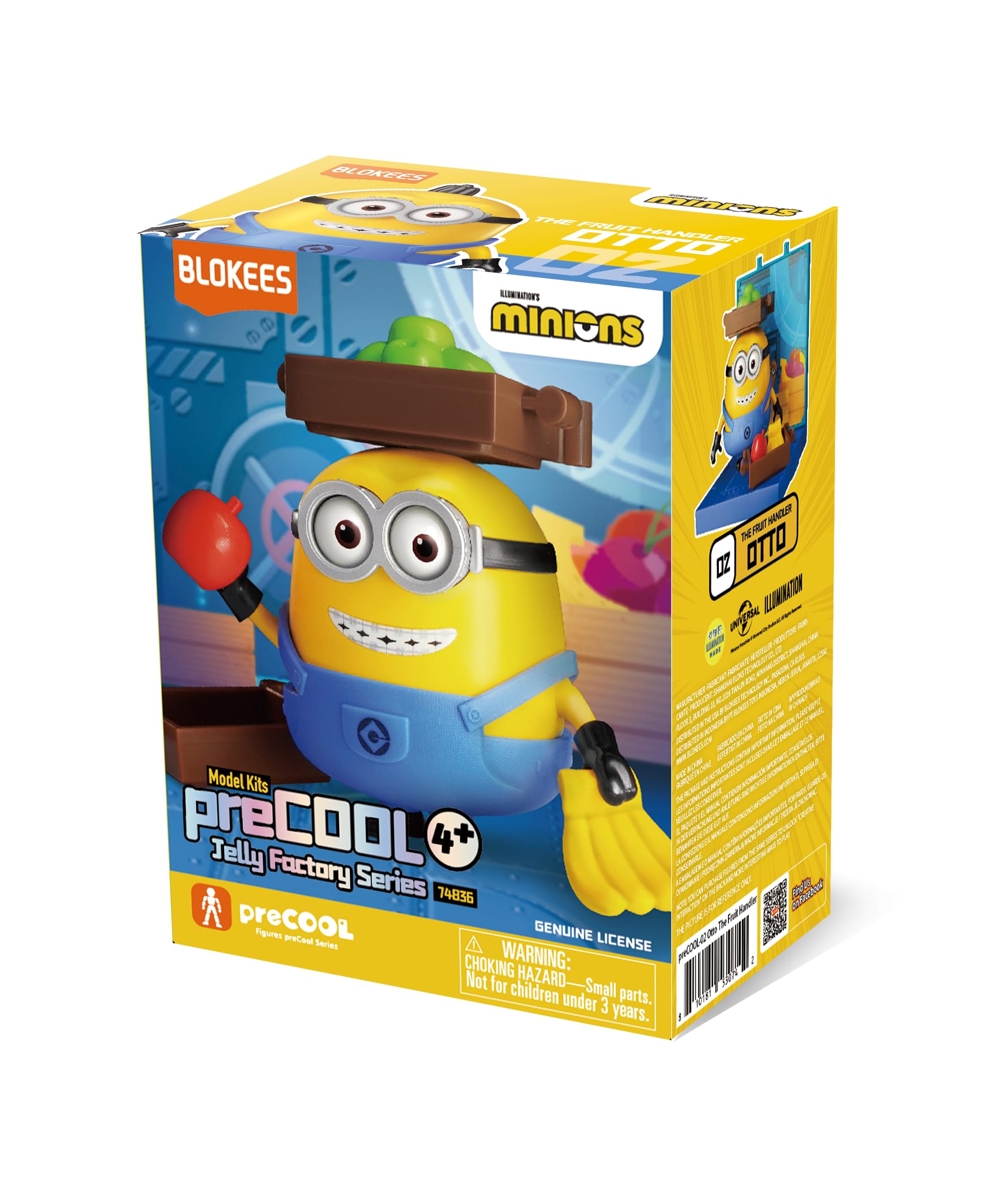 Blokees Minions: Precool Jelly Factory Series - Fruit Handler Otto Model Kit