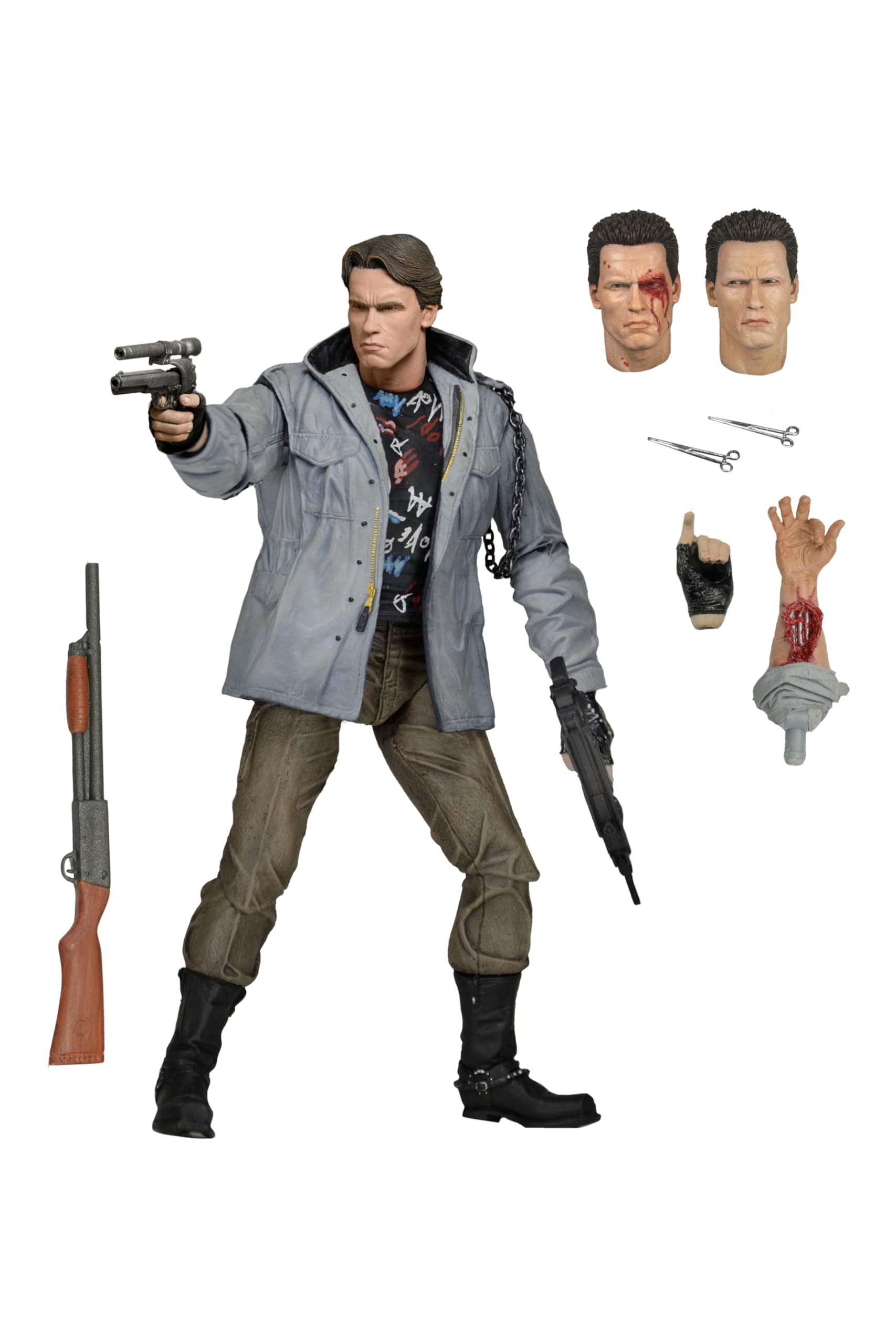 Terminator Ult T800 Tech Noir Ver 7 In Action Figure