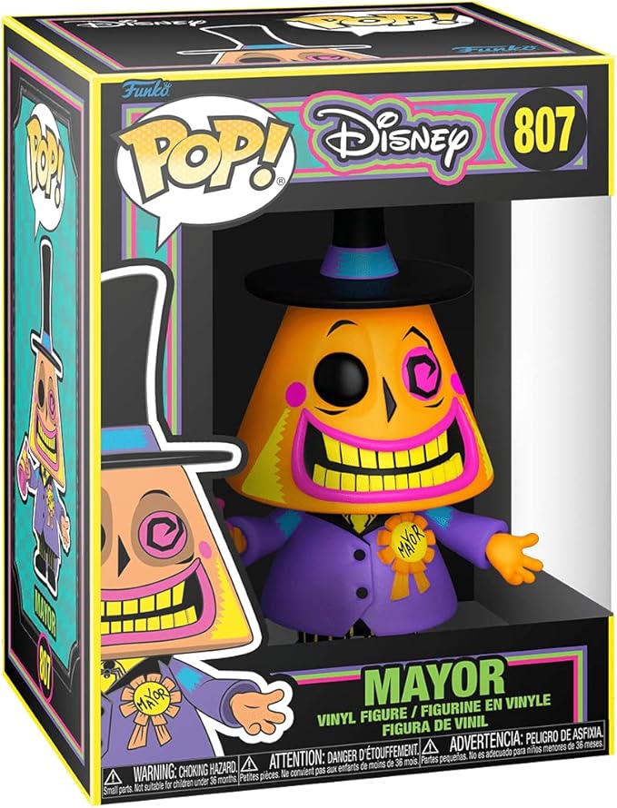 Pop! Disney Nightmare Before Christmas Mayor (Blacklight) Vinyl Figure
