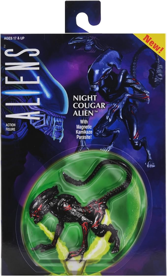 Aliens Kenner Tribute ULT Night Cougar Alien 7IN Action Figure