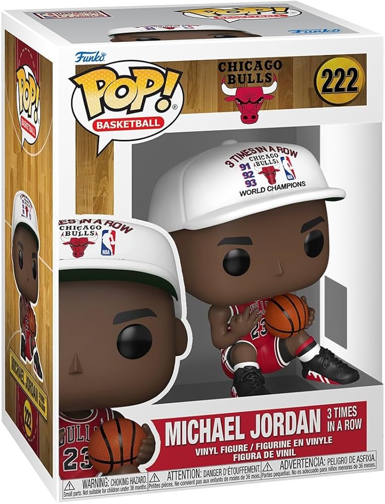 Pop Nba Bulls Michael Jordan 3 X In A Row Figure