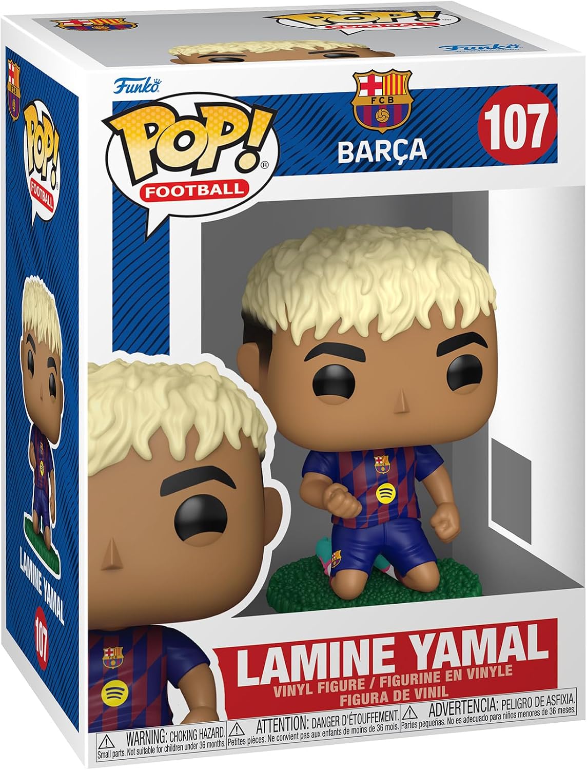 Pop! Football: FC Barcelona Lamine Yamal (Kneeling) Vinyl Figure