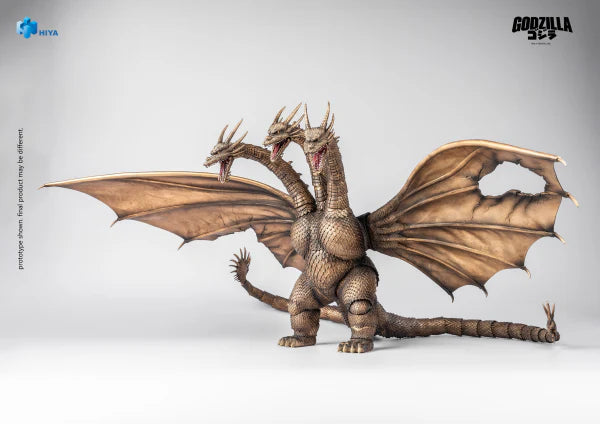 HIYA Exquisite Basic Series: Godzilla vs. King Ghidorah: None Scale 10" Inch King Ghidorah Battle Damaged Ver. (1991) Action Figure