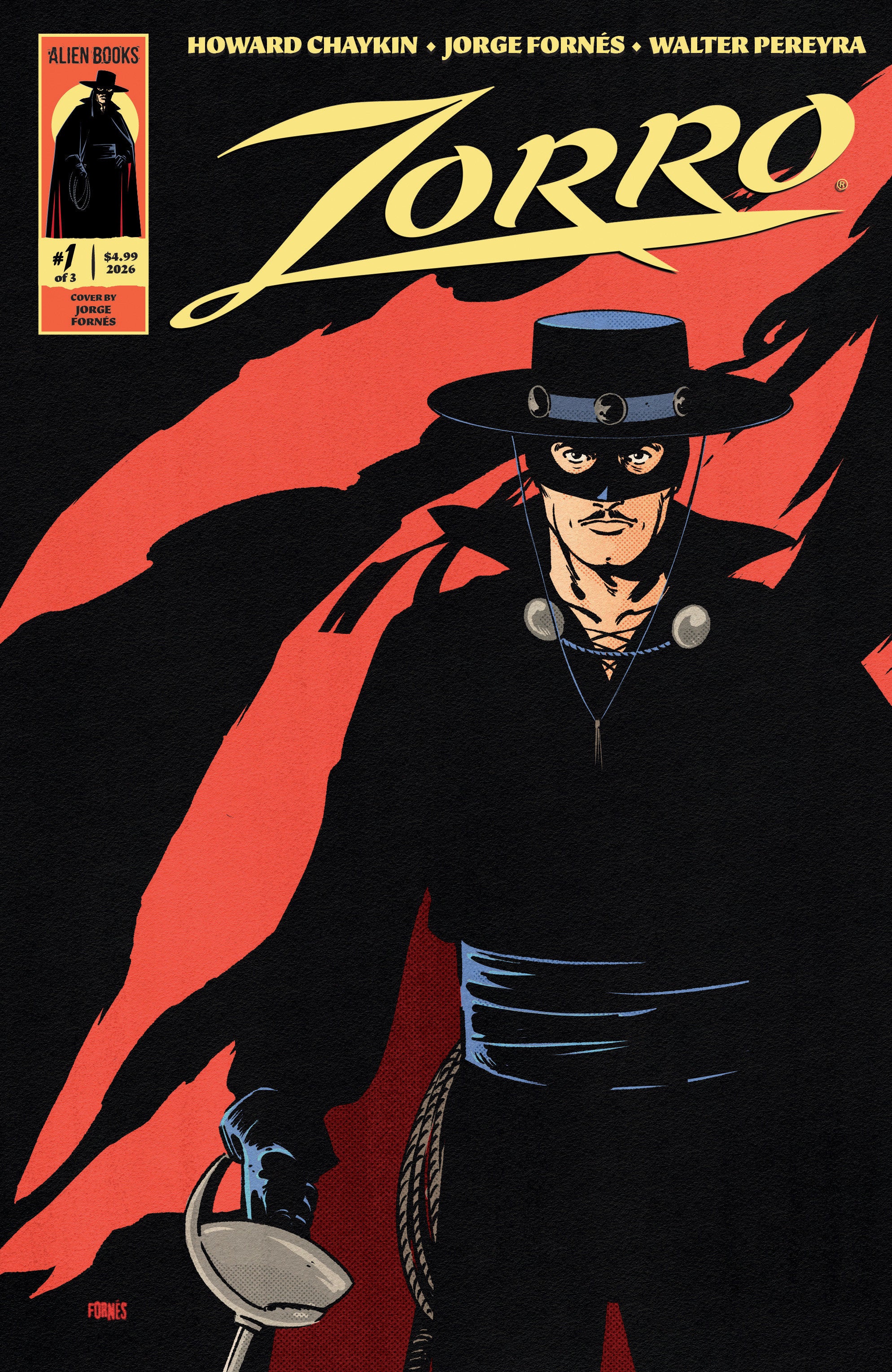 Zorro #1 Cover A Jorge Fornés