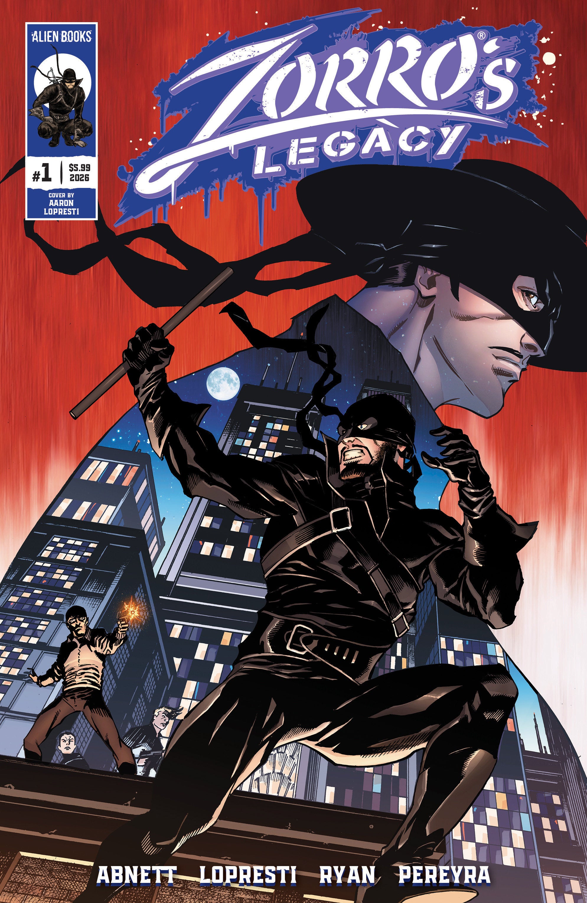 Zorro's Legacy #1 Cover A Aaron Lopresti