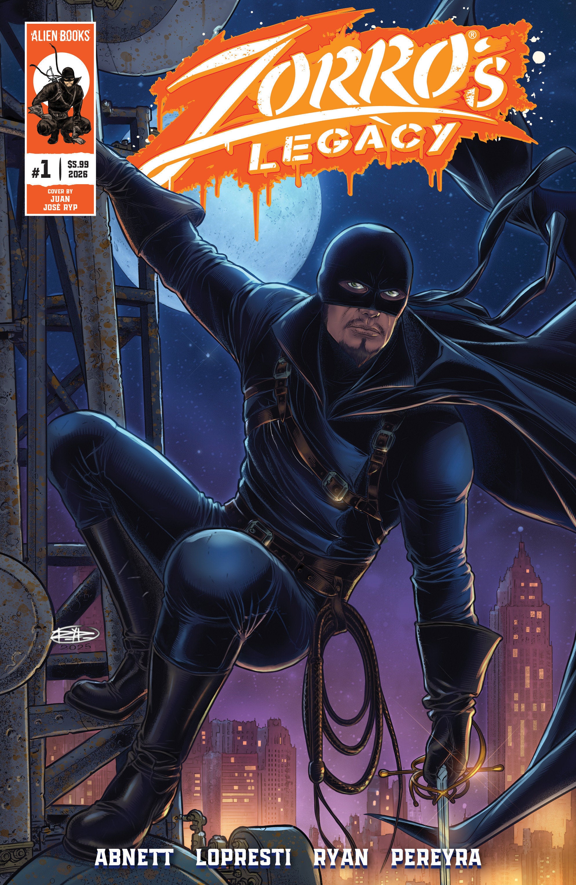 Zorro's Legacy #1 Cover B Juan José Ryp Variant