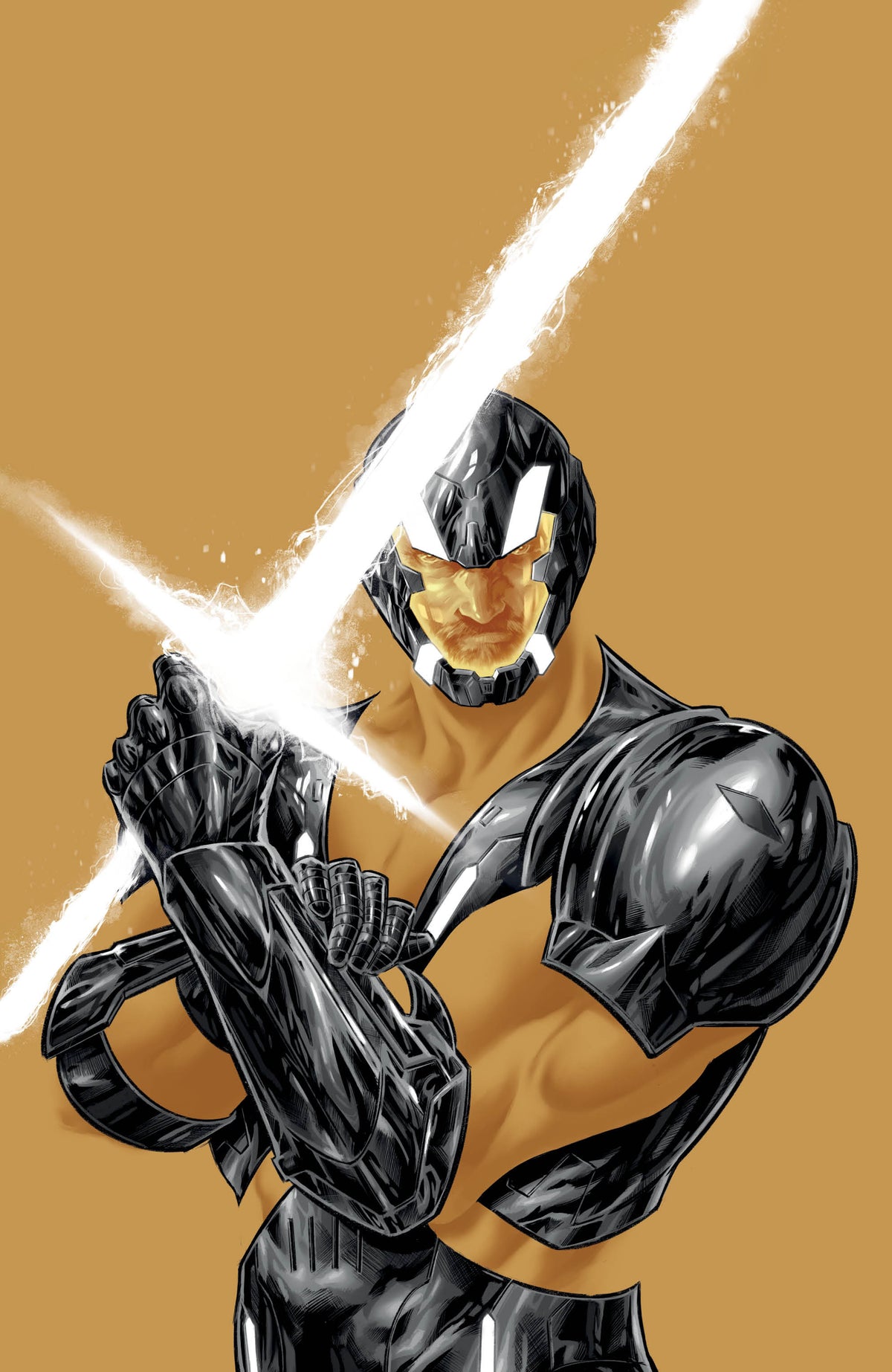 X-O Manowar: Black, White & Gold #1 Cover C Guillermo Fajardo Virgin Variant