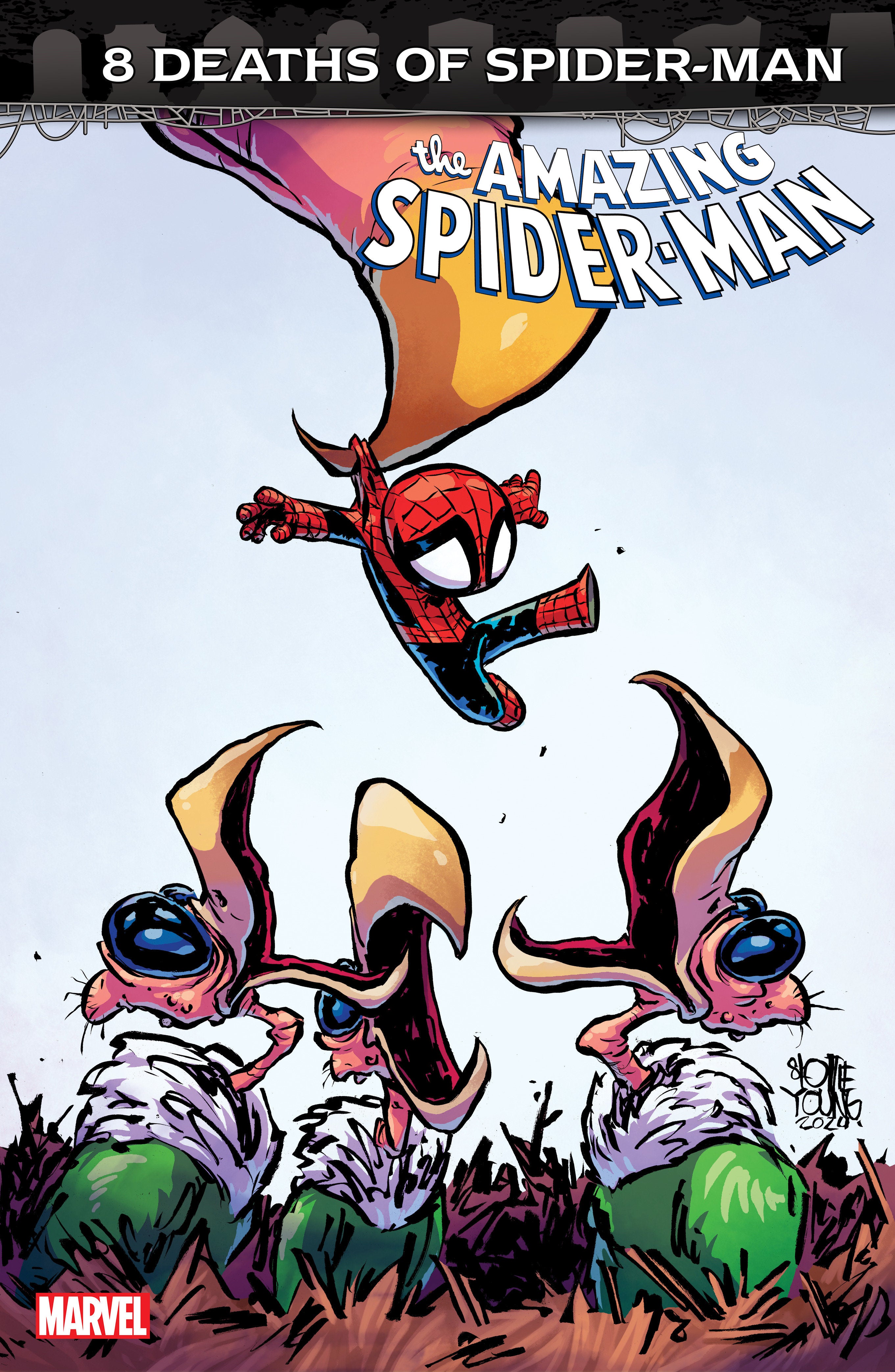 Amazing Spider-Man #64 (2022) Skottie Young 8 Deaths of Spider-Man Variant