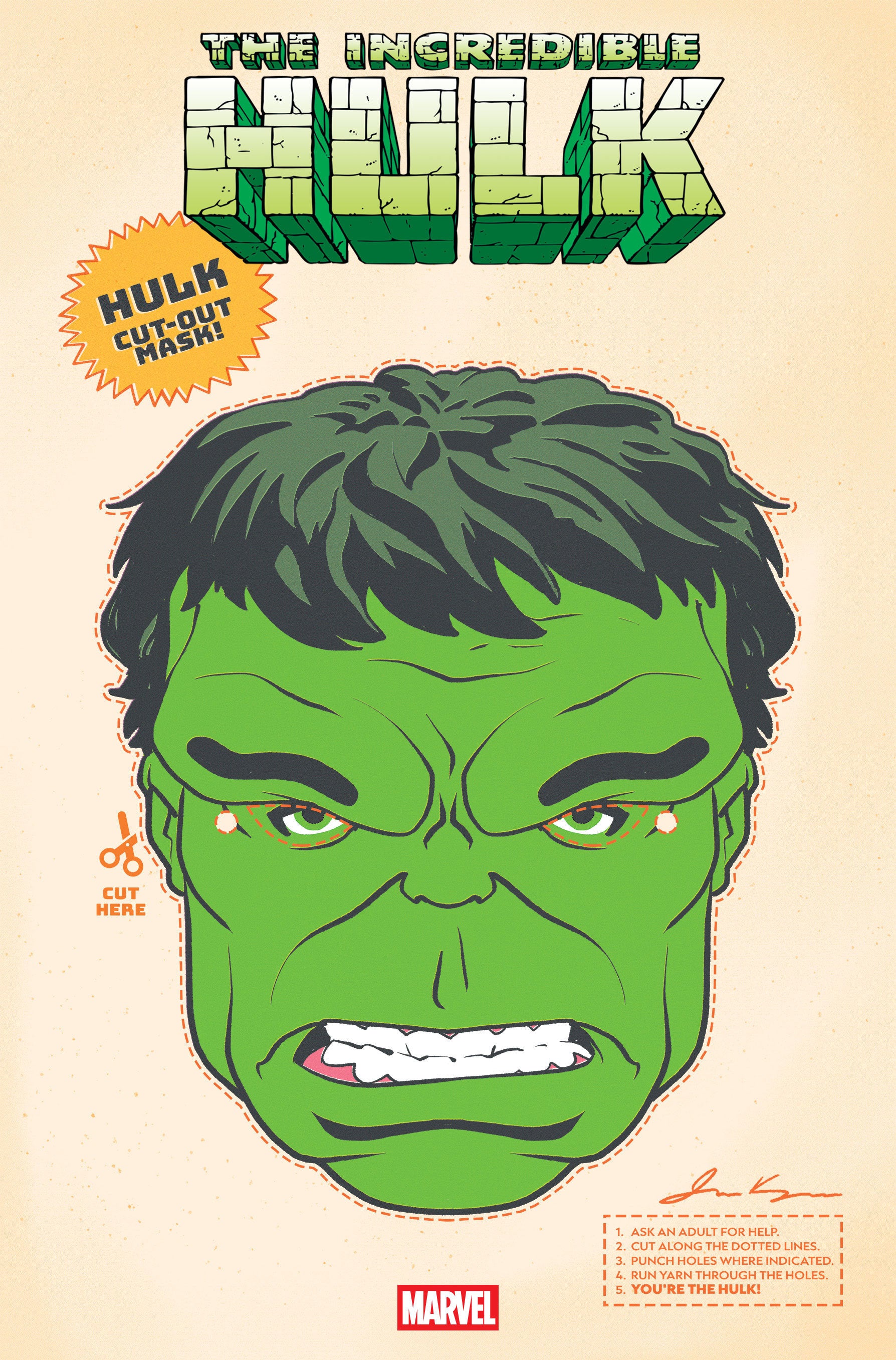 Incredible Hulk #29 Retro Halloween Mask Variant
