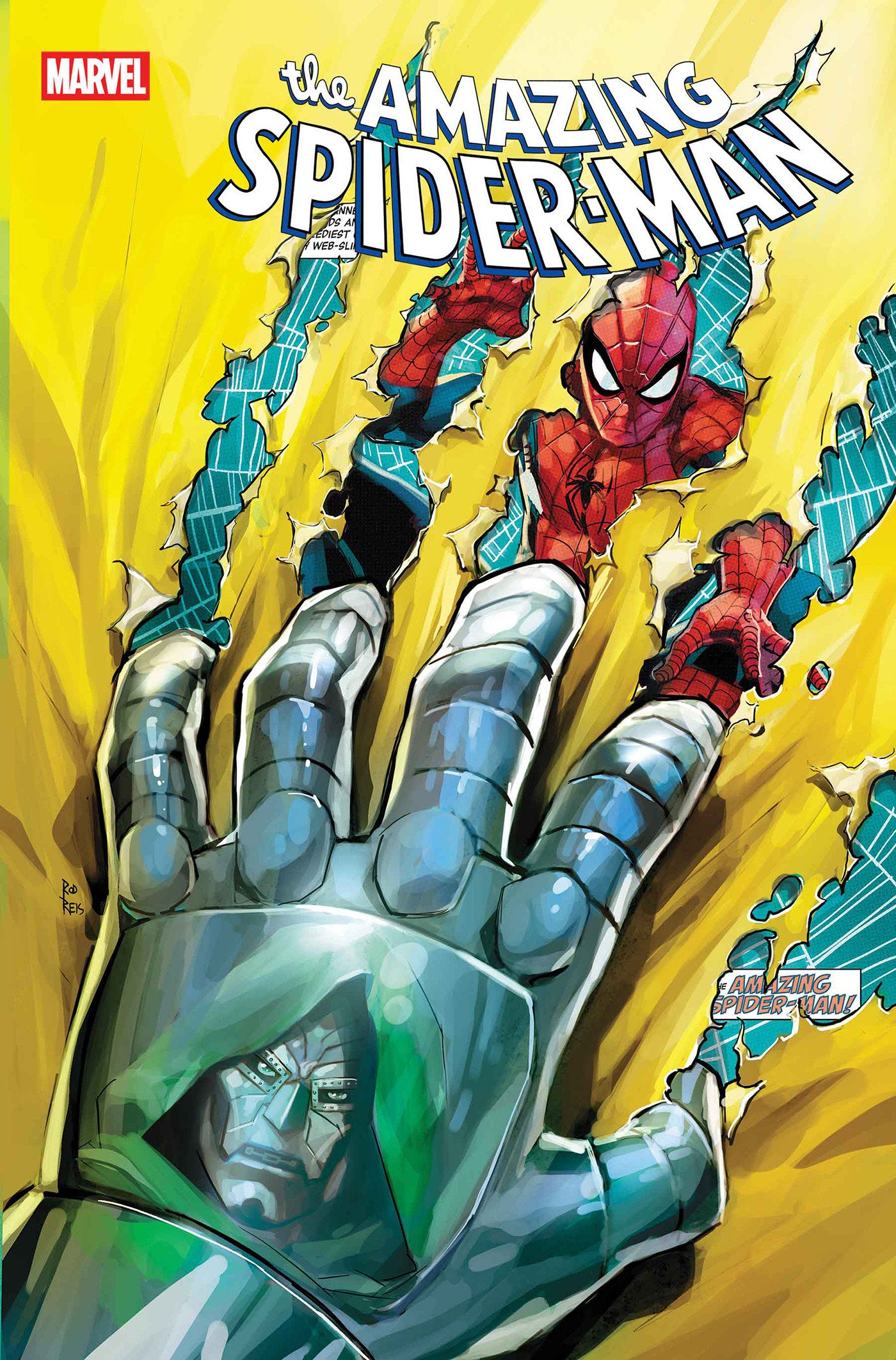 Amazing Spider-Man #24 (2025) [Death Spiral] Rod Reis Doom Homage Variant