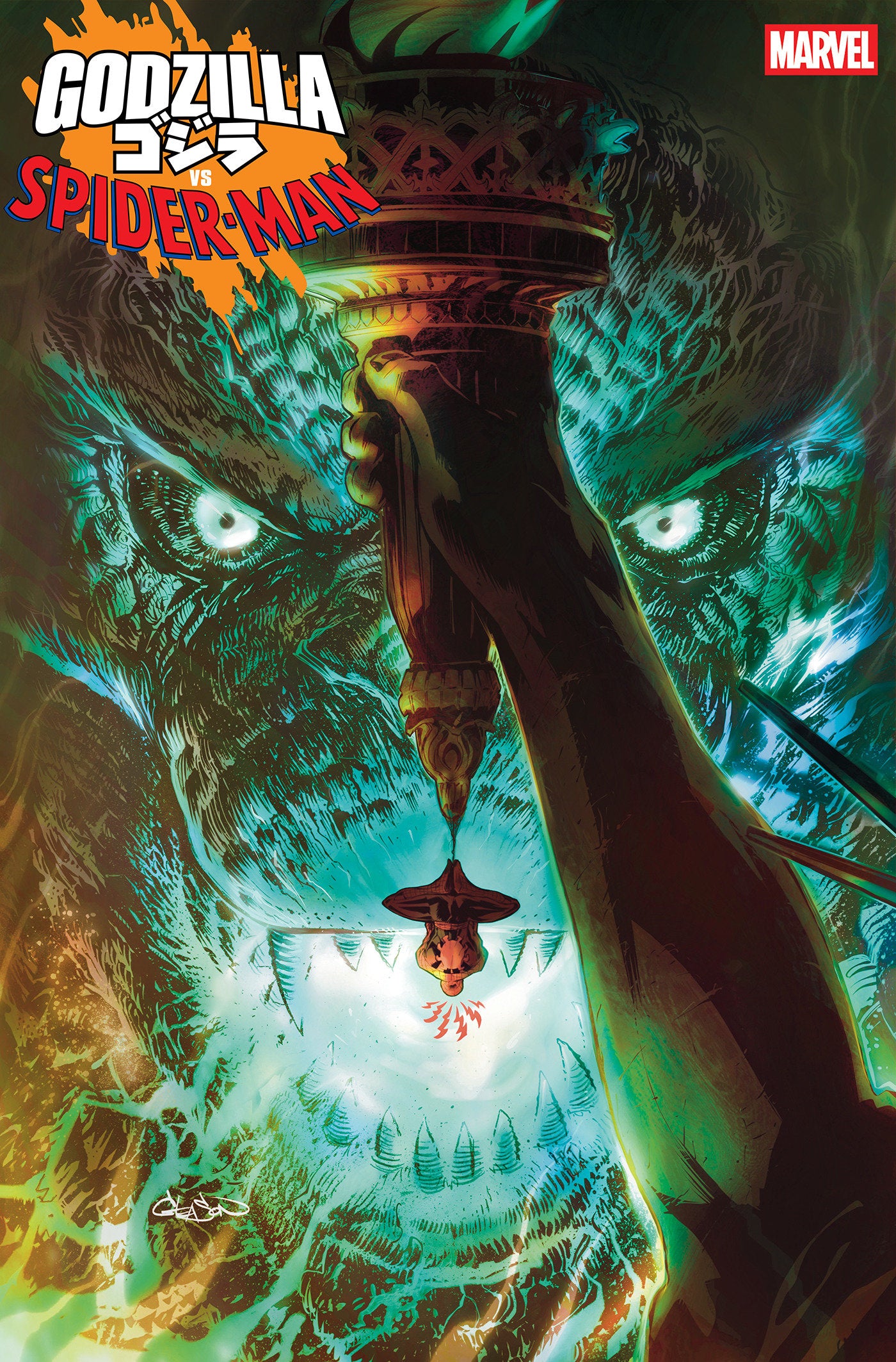 Godzilla vs. Spider-Man #1 Patrick Gleason Foil Variant