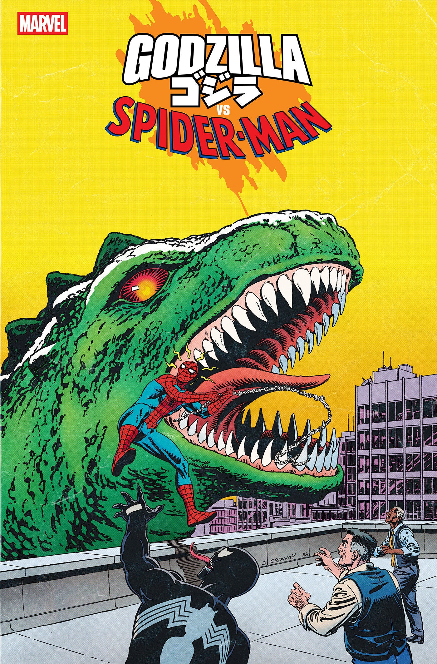 Godzilla vs. Spider-Man #1 Jerry Ordway Godzilla King Of The Monsters Homage Variant