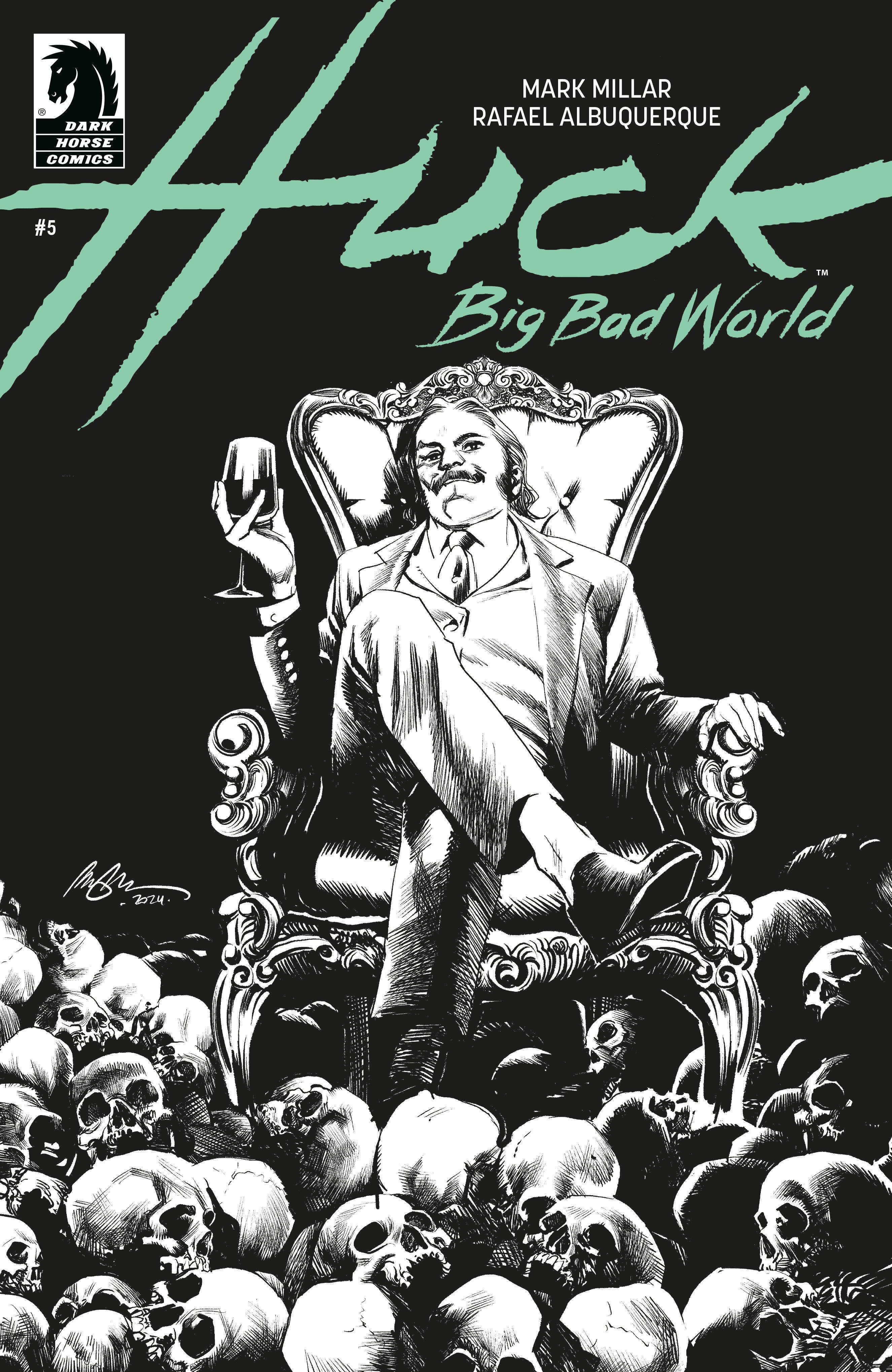 Huck: Big Bad World #5 (Cover B) (Black & White) (Rafael Albuquerque)