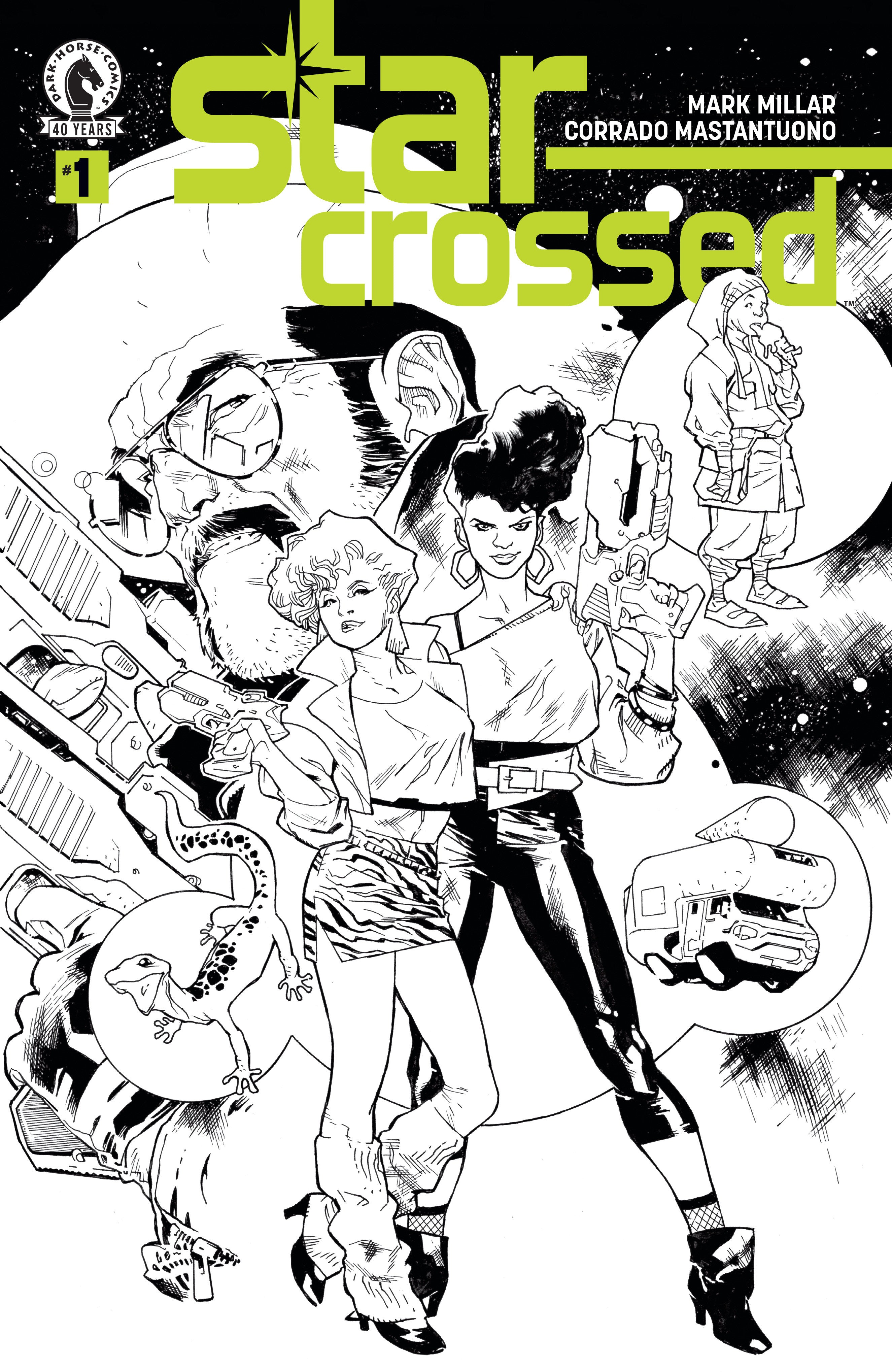 Star Crossed #1 Cover D Stuart Immonen Black & White Variant