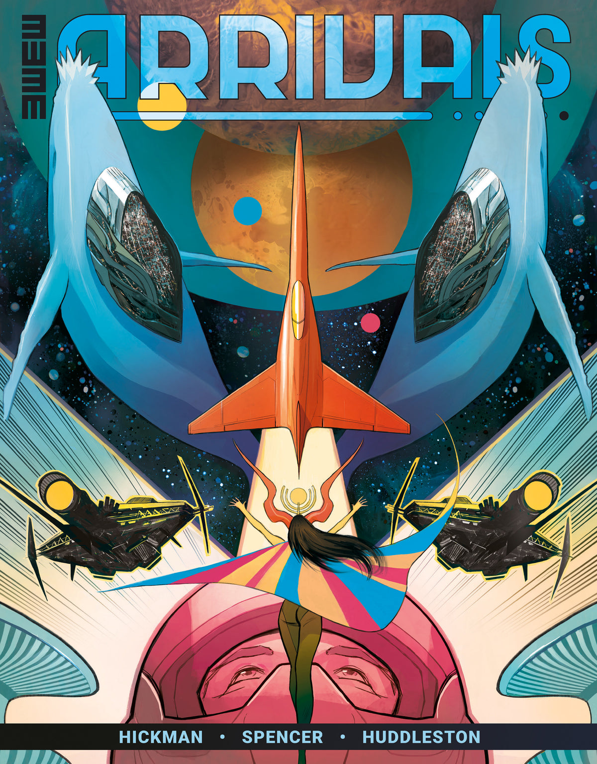 Three Worlds / Three Moons: Arrivals #1 Cover A Mike Huddleston