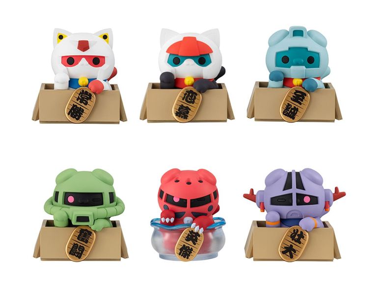 MEGA CAT PROJECT MOBILE SUIT GUNDAM NYANDAM LUCKYCAT BLIND BOX
