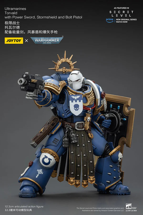 Ultramarines Torvald with Power Sword, Stormshield and Bolt Pistol
