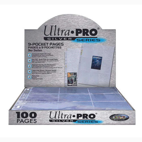 ultra pro Silver Series 9-Pocket Pages (100ct) for Standard Size Cards