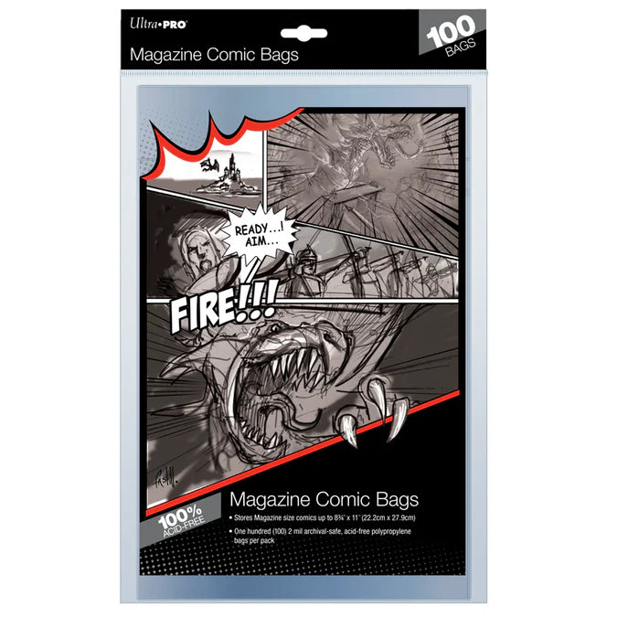 Ultra Pro Magazine Size Comic Bags (100ct)