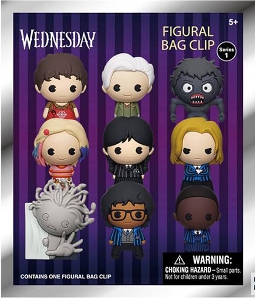 Monogram Wednesday Adams Figural Bag Clip Series 1