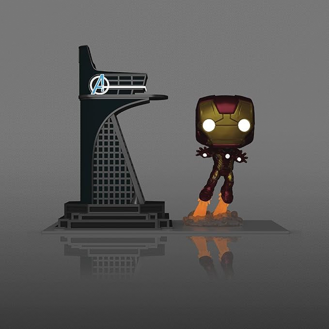 Pop! Town: Marvel Infinity Saga Avengers Tower & Iron Man (Glow-in-the-Dark Previews Exclusive) Vinyl Figure