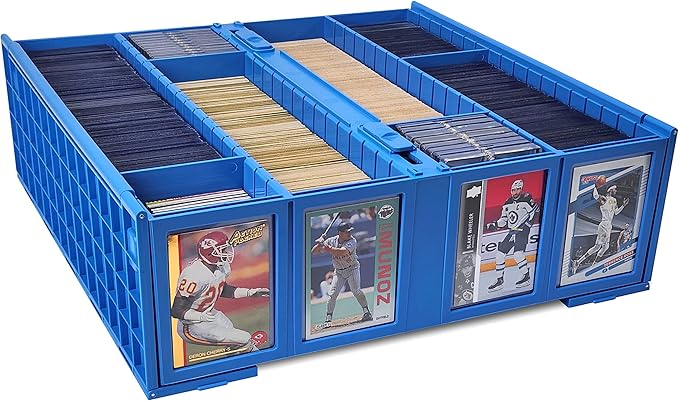 Collectible Card Bin 3200 Ct Blue