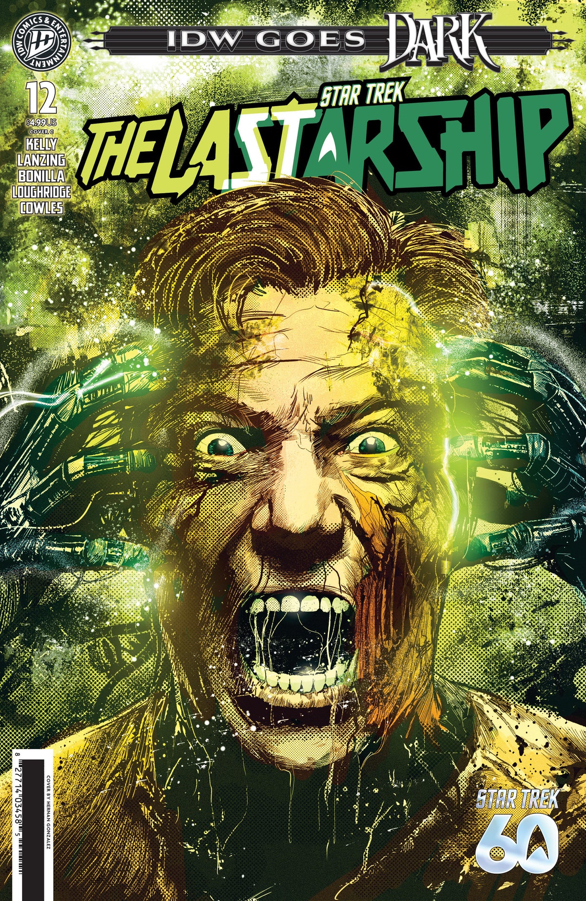 Star Trek: The Last Starship #12 Cover C Hernán González IDW Goes Dark Variant
