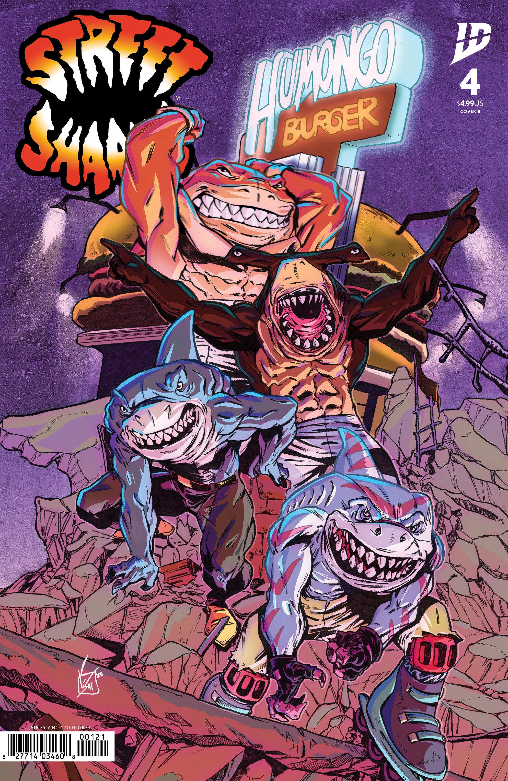 Street Sharks #4 Variant B (Federici)